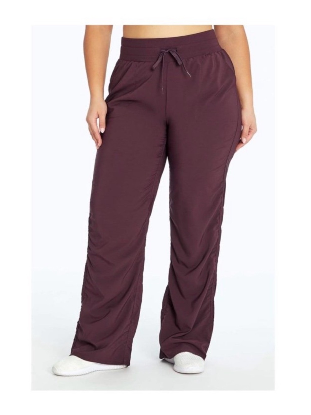 Marika Eileen Woven Athletic Pants Curvy Maroon Size 1XL NWT